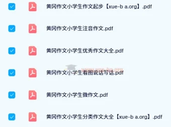 黄冈作文系列资料（2024寒假版）