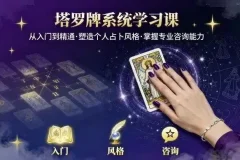泽芝塔罗牌系统学习课：零基础入门到精通的塔罗占卜课程
