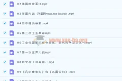 初三历史下学期19讲课程