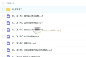 2025高中高一化学康冲全年课程