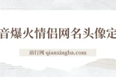 抖音爆火情侣网名头像定制项目，简单易操作，轻松盈利