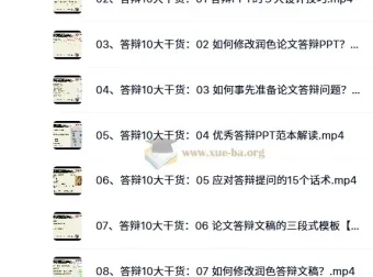 张博士讲硕士毕业论文答辩10大干货（第4期）