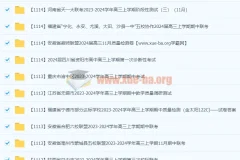 2024届高三11月名校试卷合集
