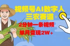 视频号AI数字人助力玩转三农赛道