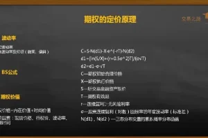 陈凯期权交易系统课程