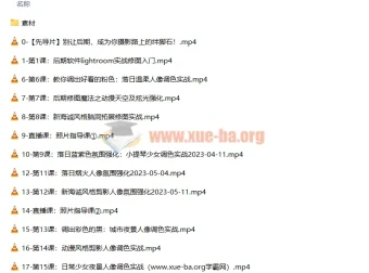 一晨叔叔人像修图调色实战训练营