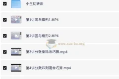 刘庆涛小学数学六年级秋季课程