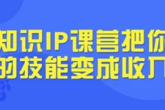 知识IP课营：把你的技能变成收入