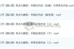 刘莹莹高三高考历史密训班