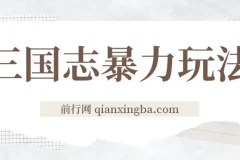 《三国志》暴力玩法课程：6秒视频，200播放量700收益教学分享
