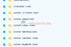 雪梨英语自然拼读完美发音课9部课程合集（带讲义）