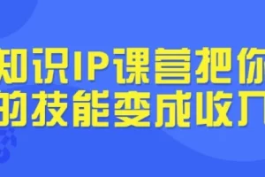 知识IP课营：把你的技能变成收入