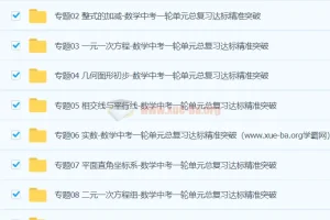 中考数学一轮总复习专题讲义训练