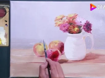 零基础丙烯画教程：从风景到花卉轻松入门