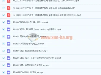 2022初一春季全国版A加地理课程（范燕）