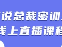 演说总裁密训班线上直播课程