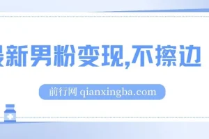 最新男粉变现项目：不擦边、不封号，日入300+