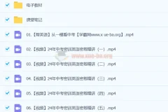 刘梦2024初三中考英语冲刺密训班