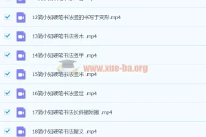 简小知硬笔书法40节课程