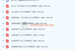 2020春 初三化学课程 – 陈谭飞