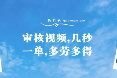 审核视频项目：几秒一单，多劳多得，新人小白轻松日赚300+