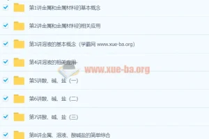 初中化学中考一轮：化学考点拔高串讲