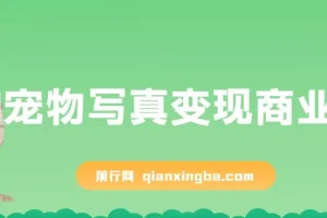 AI宠物写真变现商业课：全网爆火的宠物肖像定制项目