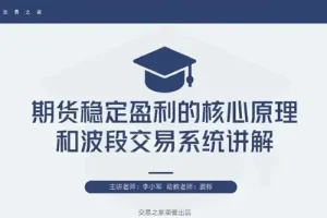 李小军期货2H波段交易系统全局架构培训课程