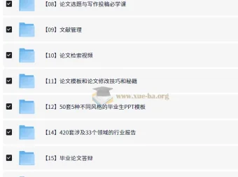 毕业论文与毕业答辩精选资料汇总