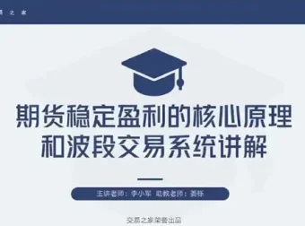 李小军期货2H波段交易系统全局架构培训课程