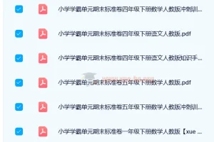 2024年春季小学学霸单元期末标准卷（人教版）