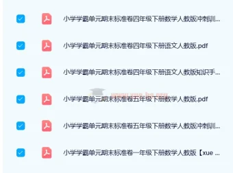 2024年春季小学学霸单元期末标准卷（人教版）