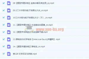 马凯鹏高二化学暑假班与秋季班课程