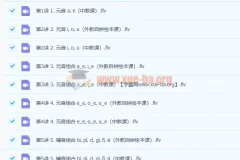 韩淑娇自然拼读1级直播班6讲课程