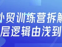 外贸训练营：由浅到深拆解底层逻辑