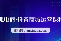 抖店全链路运营课（8月更新）：流量进阶玩法，7天免费流量破百万月销10W+