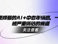 视频号用AI制作中老年情感视频：被低估的赛道