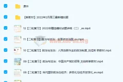 2022高三高考政治刘佳斌新课标二轮复习春季班