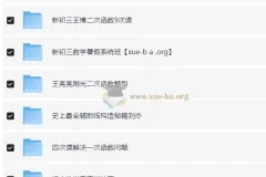 猿辅导初中数学全国通用视频课程合集