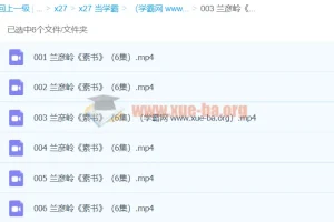 兰彦岭《素书》课程
