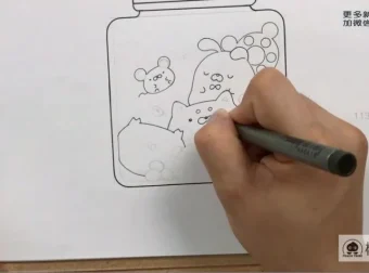 零基础学部落风卡通简笔画：马克笔与彩铅入门教程