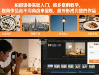 零基础拍摄入门课：超多案例教学，多角度呈现视频作品