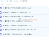 2024中考语文文学类文本一本通