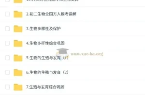张雨桐初二生物培训班（秋下·全国版·A+）