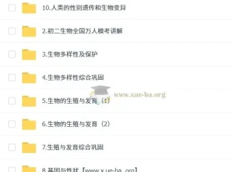 张雨桐初二生物培训班（秋下·全国版·A+）