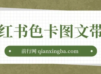 小红书色卡图文带货：流量引爆，单人月入20W+