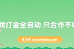 全自动游戏打金项目：合作不收费，日入300 – 2000+