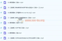 2023高考化学王嫤A+一轮复习课程（含暑假班、秋季班22讲）