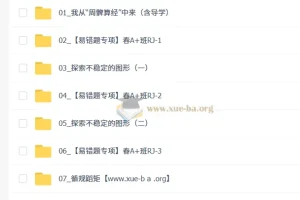 初二春上数理思维自主学习·RJ·A+（二期）课程 – 王杭州