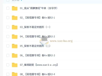 初二春上数理思维自主学习·RJ·A+（二期）课程 – 王杭州